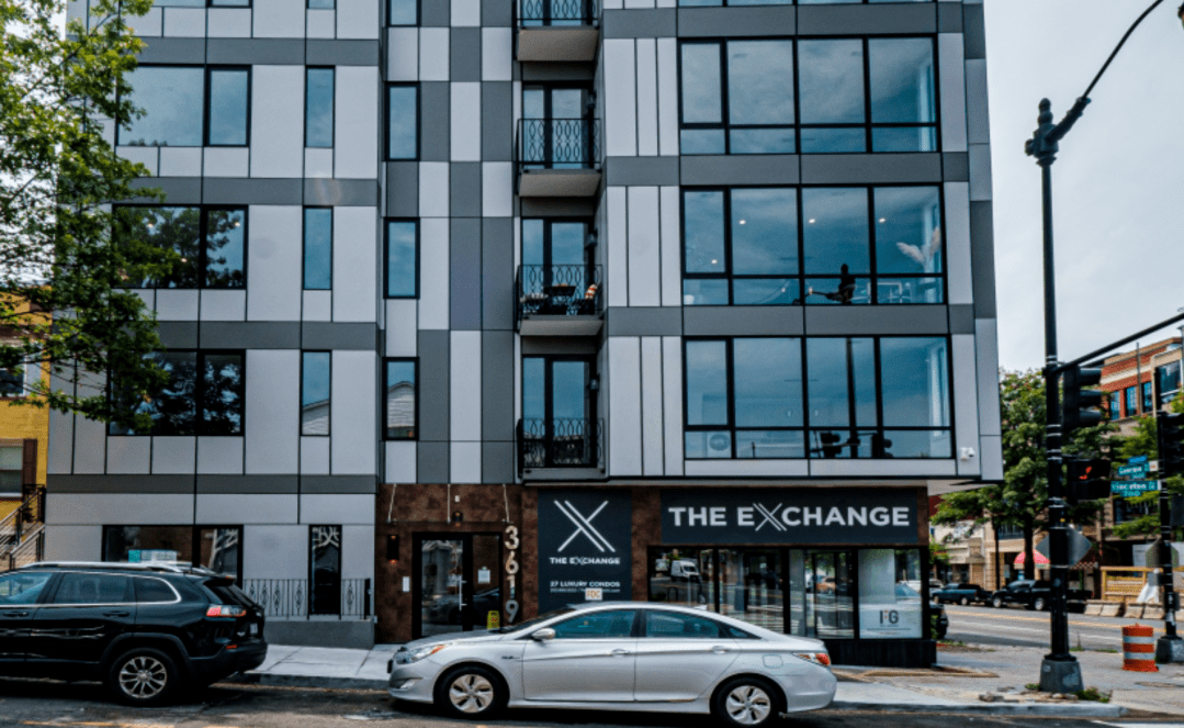 Street view photo of The Exchange condominiums